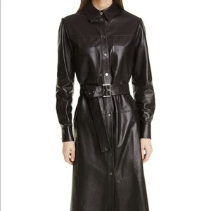 Leather Shirtdress